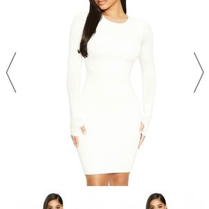 White long sleeve dress